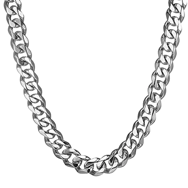 Necklaces and pendants with diamond pendants for a luxurious sparkling effect-Beaded necklaces for summer outfits -Classy Men 15mm Chunky Curb Chain Necklace