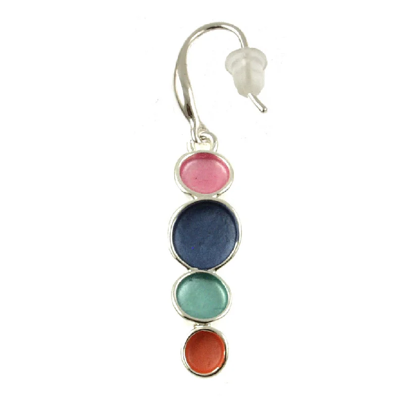 Rings with adjustable bands for perfect fit -Origin Southwest Dot Ear Rings 7037-6 - 0.75"