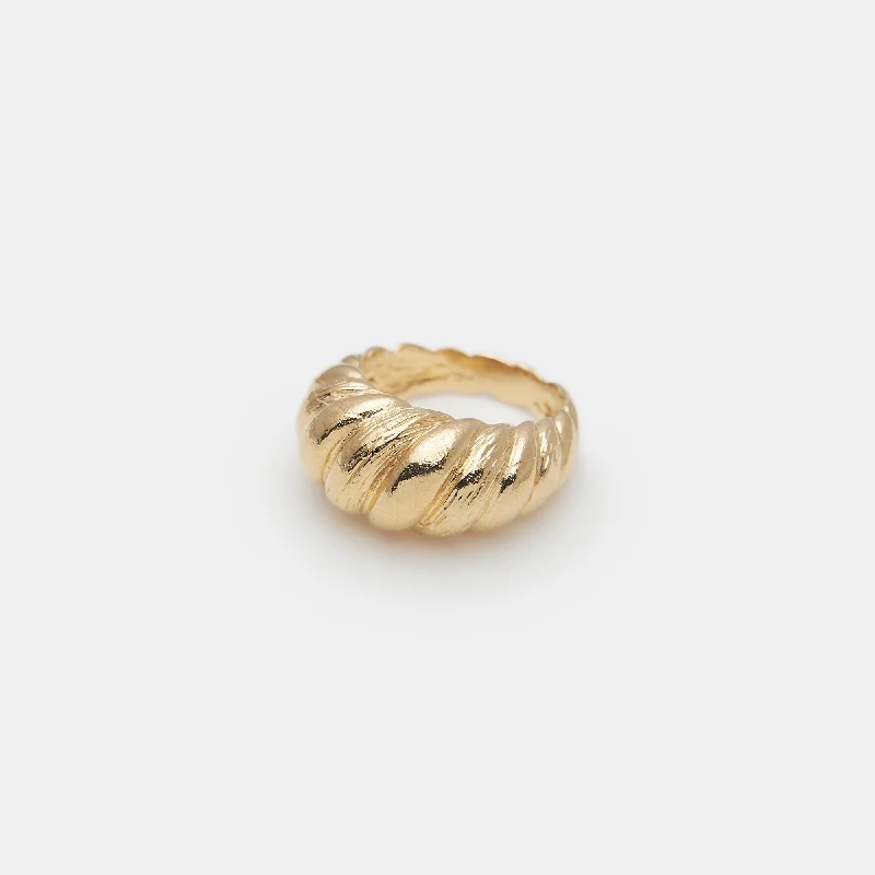 Rings with adjustable bands for perfect fit -Laëtitia Ring in Gold