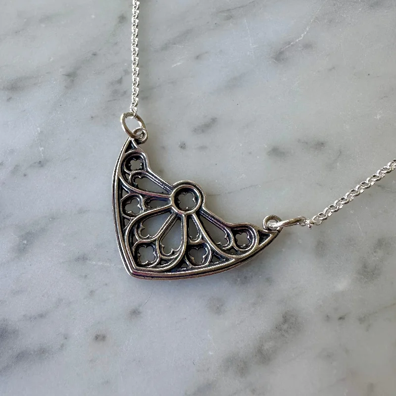 Best necklaces and pendants with rose gold for a warm and romantic appeal-Rose gold necklaces for elegant style -Cathedral Window Pendant Necklace