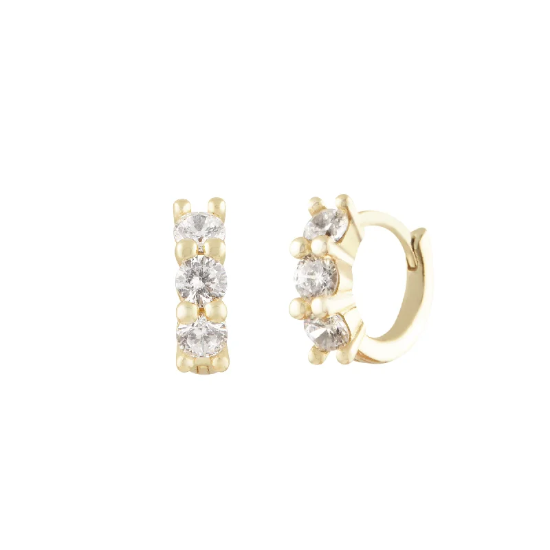 Best hoop earrings with butterfly motifs for a playful and whimsical appearance-Éclat Hoops - Gold Vermeil