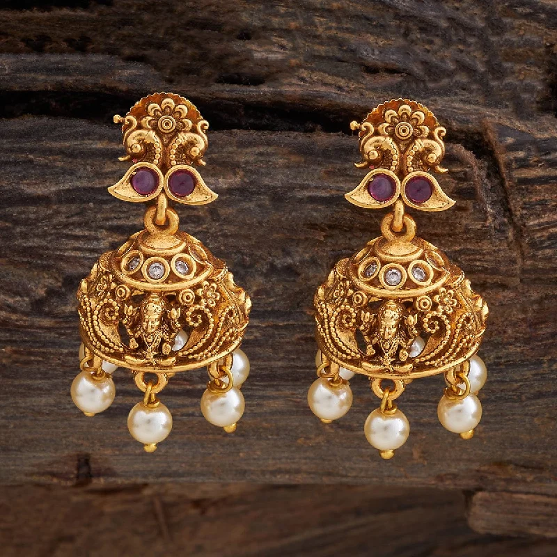 Hoop earrings with stacked layers for a bold and textured design-Antique Earring 179958