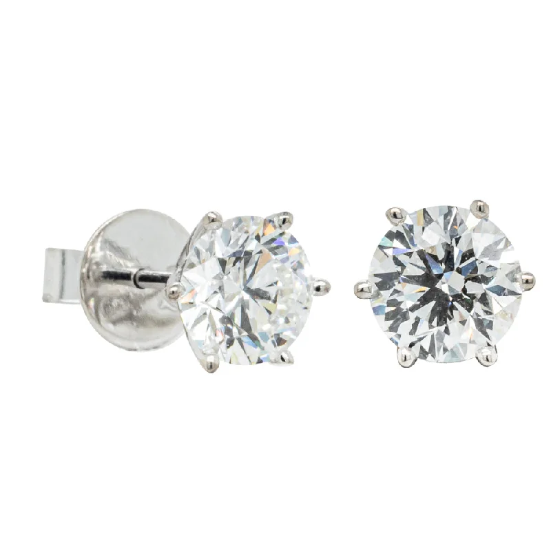 Hoop earrings with rhinestone embellishments for a glamorous and sparkling look-Deja Vu 18ct White Gold 2.20ct Diamond Studs