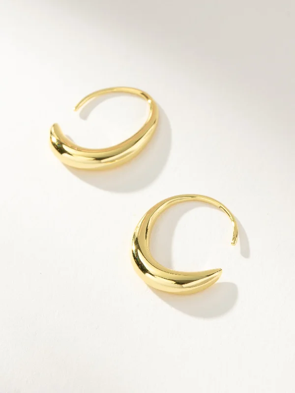 Hoop earrings with textured finishes for a vintage and classic style-Dewdrop Hoop Earrings