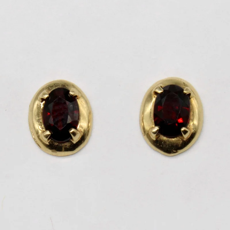 Hoop earrings with pearl accents for a chic and classic style-Garnet Earrings | 0.80ctw |