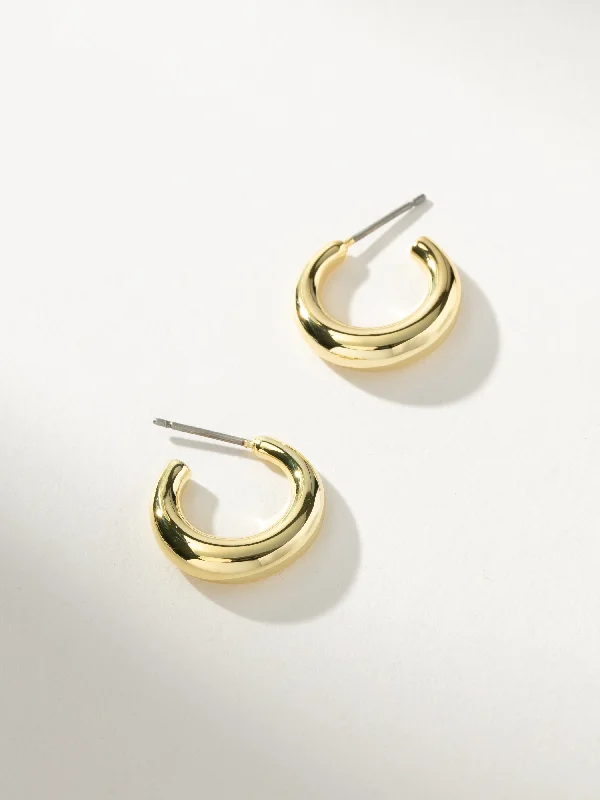 Best hoop earrings with matte finish for a sophisticated, understated design-Good Looking Dome Hoop Earrings