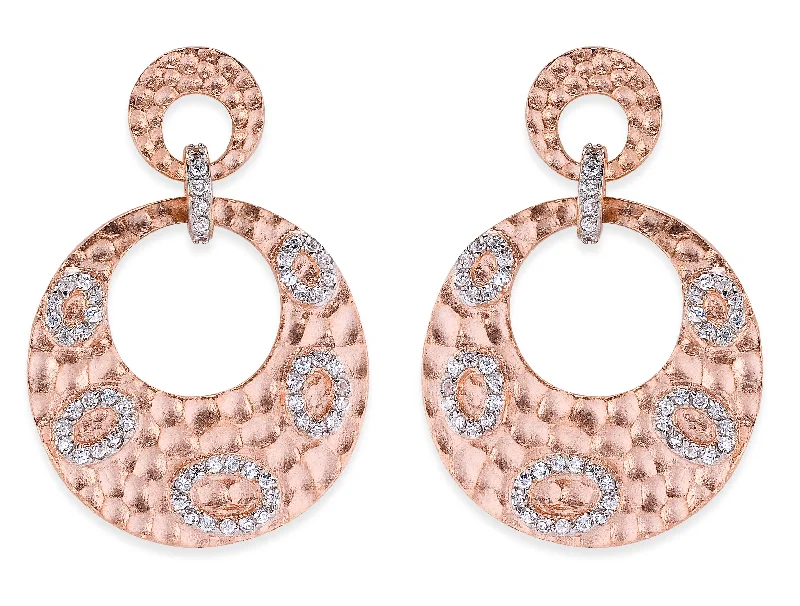 Hoop earrings with oversized designs for a bold, fashion-forward statement-Jeanne Hammered Earrings