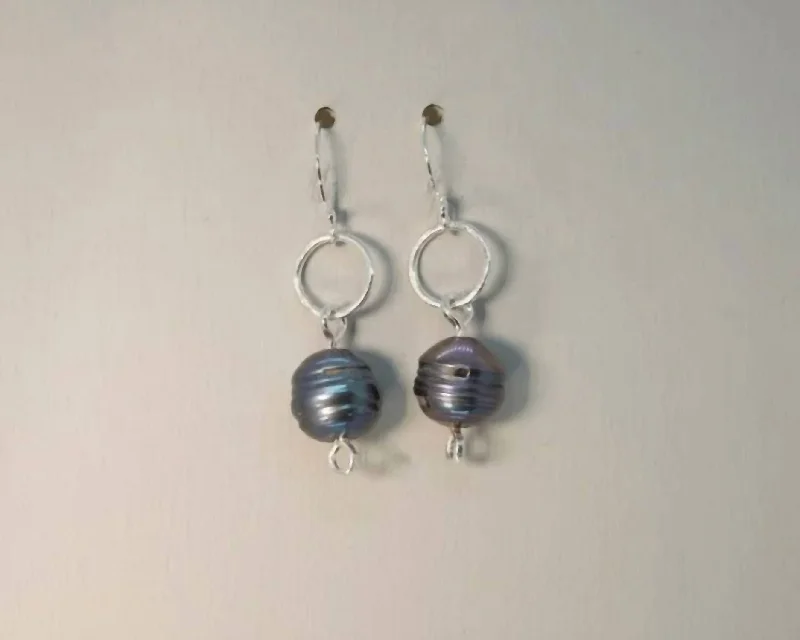 Best hoop earrings with vintage coins for a retro, antique-inspired style-Hues Of The Sky After Dusk Earrings In Silver