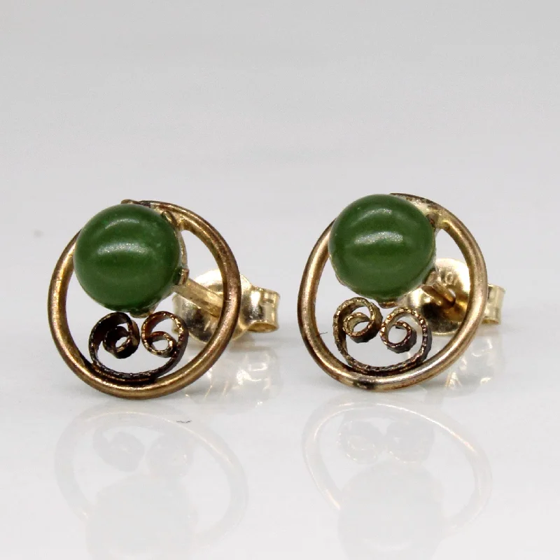 Hoop earrings with gold accents for a warm, elegant statement piece-Jadeite Earrings | 0.60ctw |