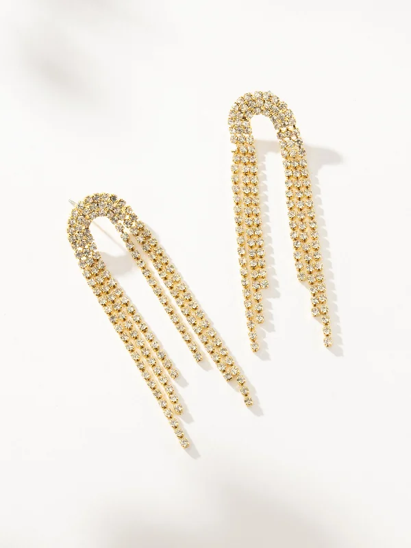 Hoop earrings with rhinestone-studded rims for a glamorous touch-Life of the Party Earrings