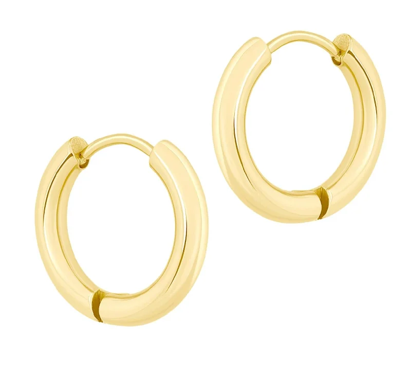 Hoop earrings with open designs for a modern, lighthearted vibe-Mini Ringo Hoops In Gold