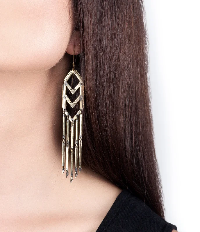 Best hoop earrings with custom designs for a personalized, unique accessory-native earrings short brass