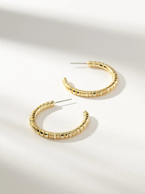 Hoop earrings with hammered textures for a boho-chic and rustic vibe-Next Level Hoop Earrings