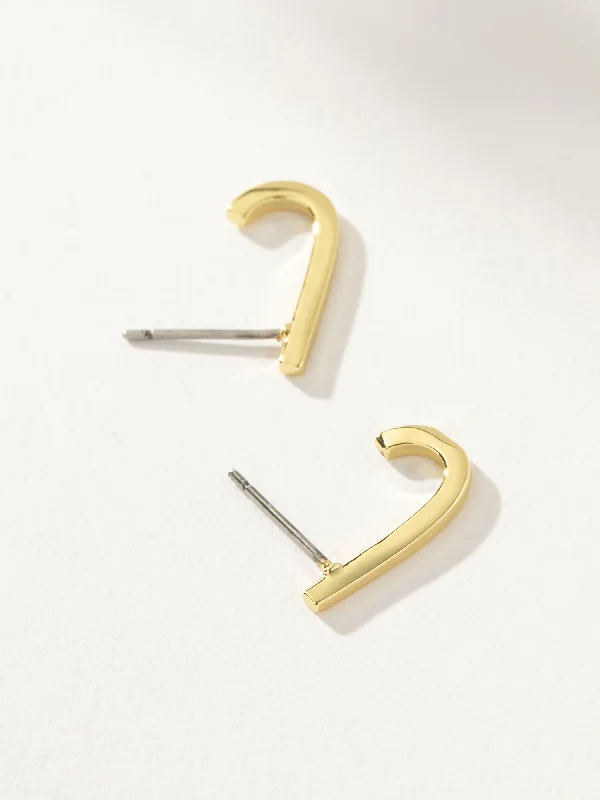 Best hoop earrings with geometric pendants for a modern, chic appeal-Open Bar Ear Climber