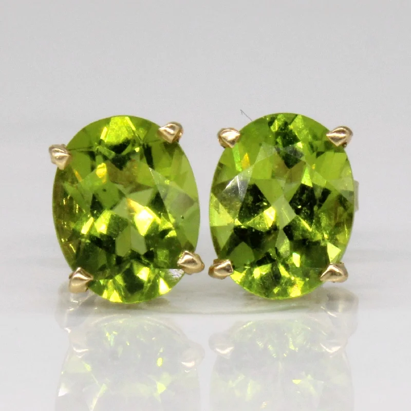 Best hoop earrings with vintage coins for a retro, antique-inspired style-Peridot Earrings | 3.60ctw |