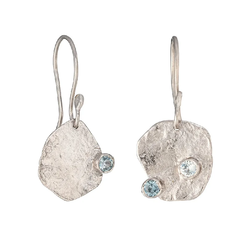 Small hoop earrings for a delicate and understated everyday wear-Sapphire Stony Barnacle Drops