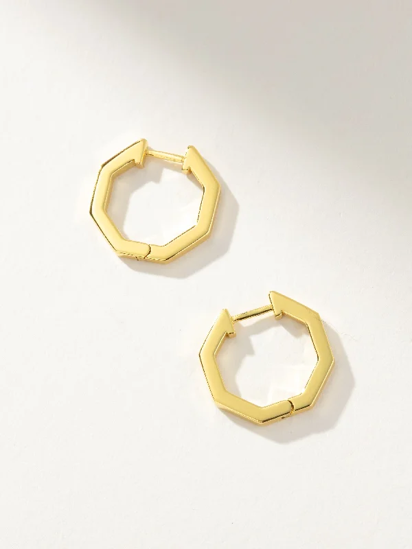 Best hoop earrings with asymmetrical designs for a fashion-forward, avant-garde look-Side By Side Huggies