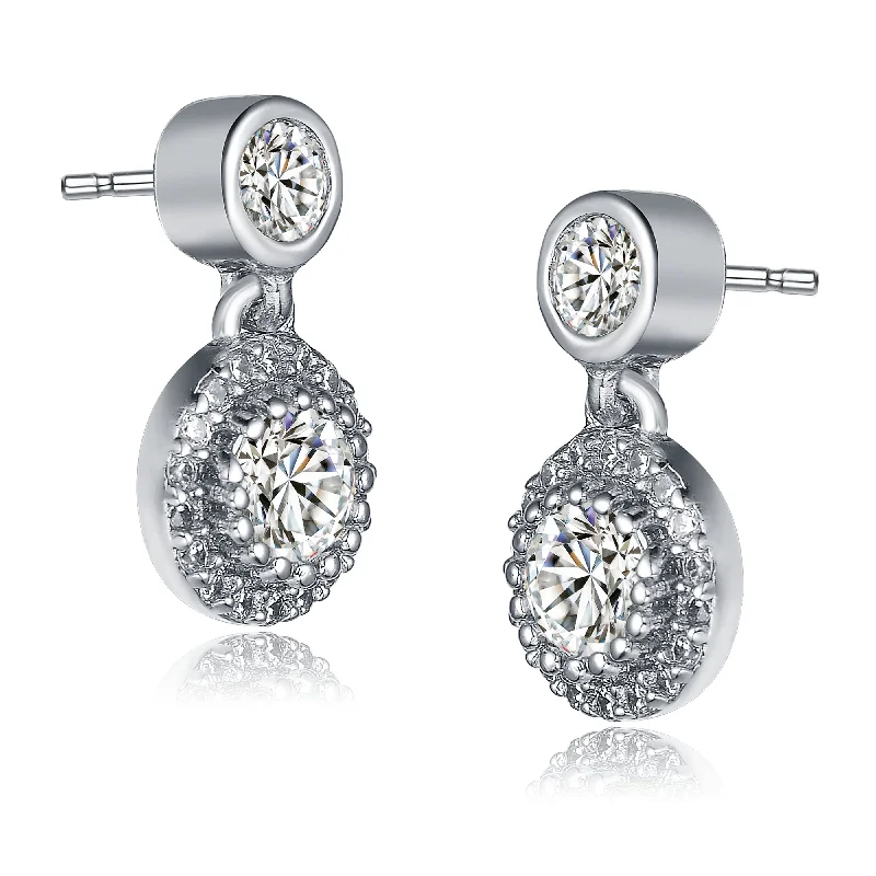 Best hoop earrings with asymmetrical designs for a fashion-forward, avant-garde look-Audrey Solitaire Earrings