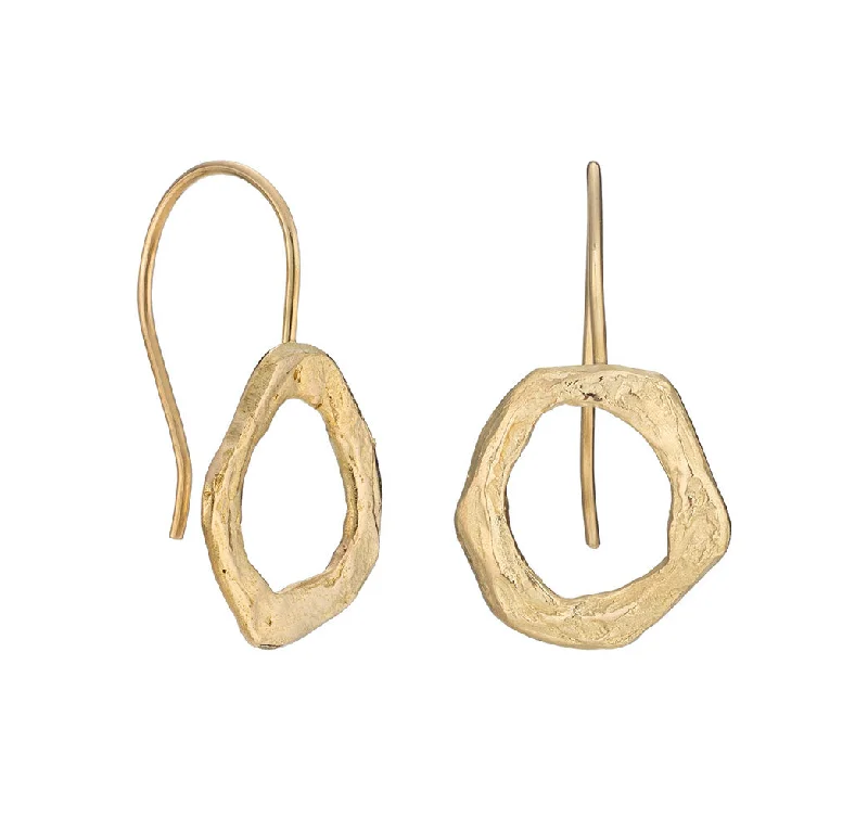 Best hoop earrings with delicate chain details for a trendy and stylish design-Tolvan Drops 18ct Gold