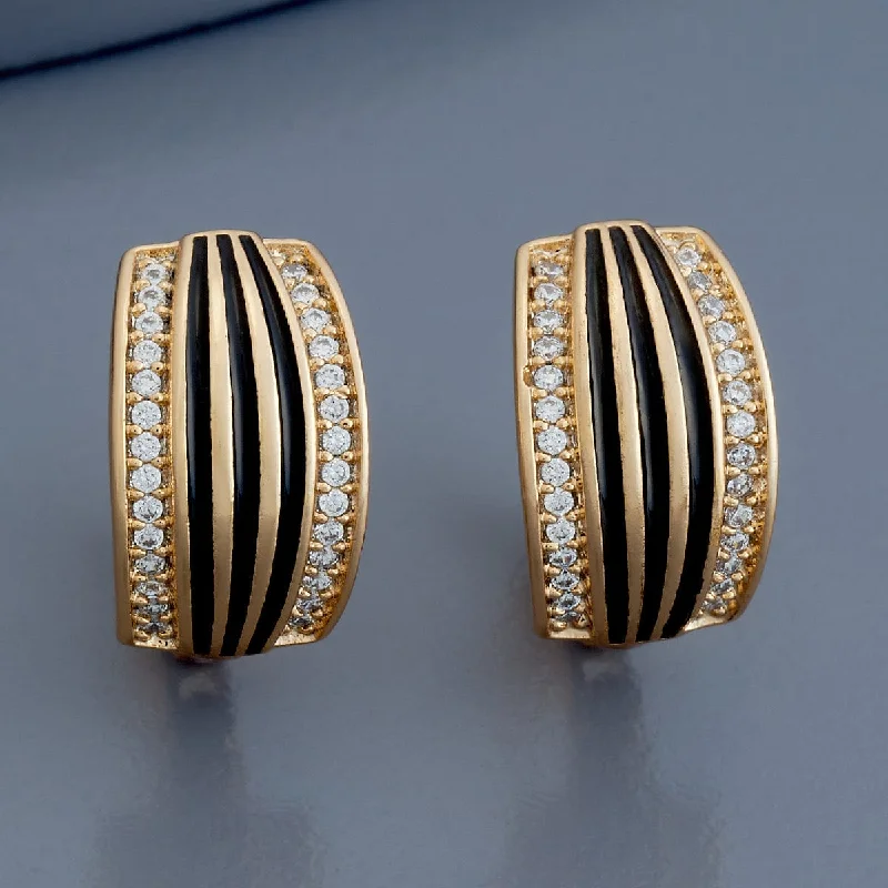 Hoop earrings with diamond-cut surfaces for added sparkle and shine-Trendy Earring 178741