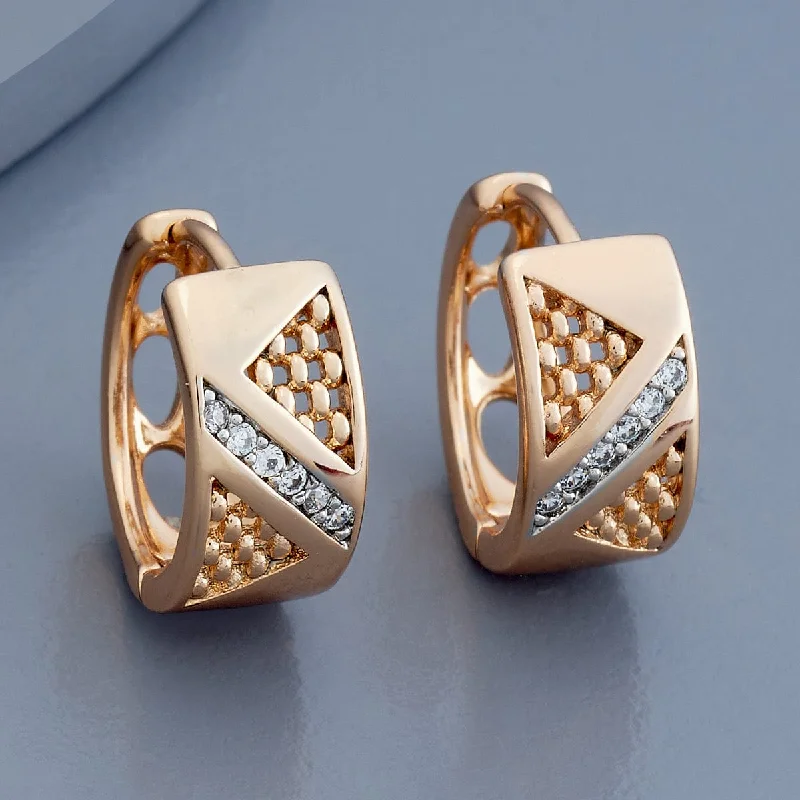 Best hoop earrings with geometric cuts for a sharp, modern appeal-Trendy Earring 179300