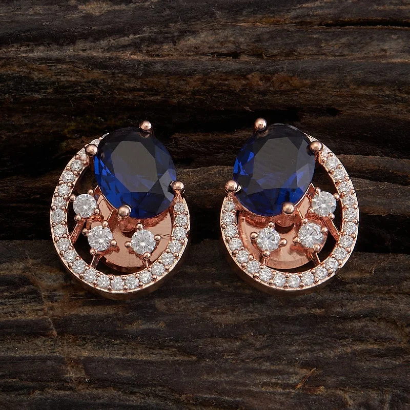 Hoop earrings with a matte finish for a sleek and sophisticated appearance-Zircon Earring 160457