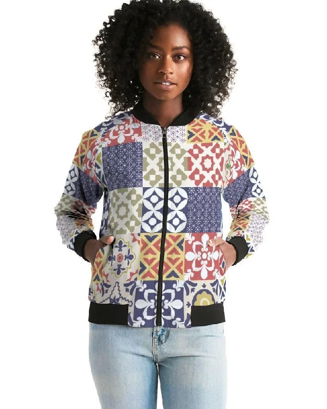 Anniversary Jackets for Special -Trendy bomber jackets for men -Pop Print Womens Bomber Jacket