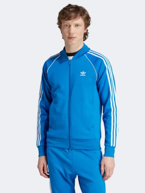 Pink Jackets for Feminine -Softshell jackets for hiking -Adidas Adicolor Classics Sst Men Original Jacket Blue Bird/White