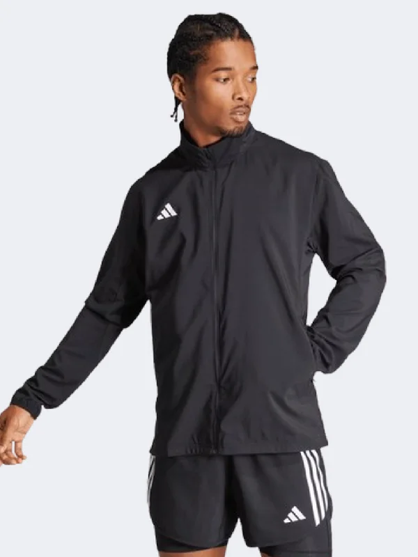 Wedding Jackets for Ceremony -Casual jackets with oversized fit -Adidas Adizero Essentials Men Running Jacket Black/White