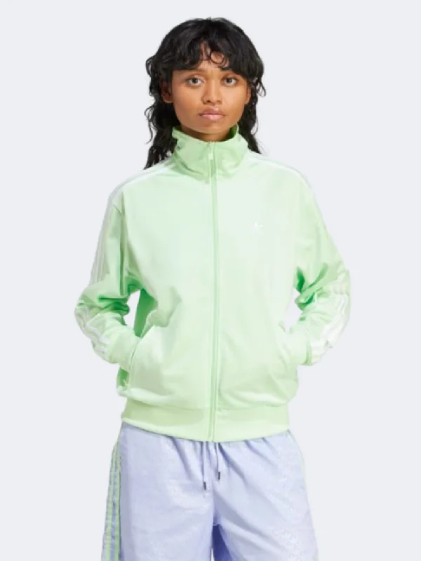 Waterproof Jackets for Outdoor -Casual jackets for work -Adidas Firebird Women Original Jacket Semi Green Spark