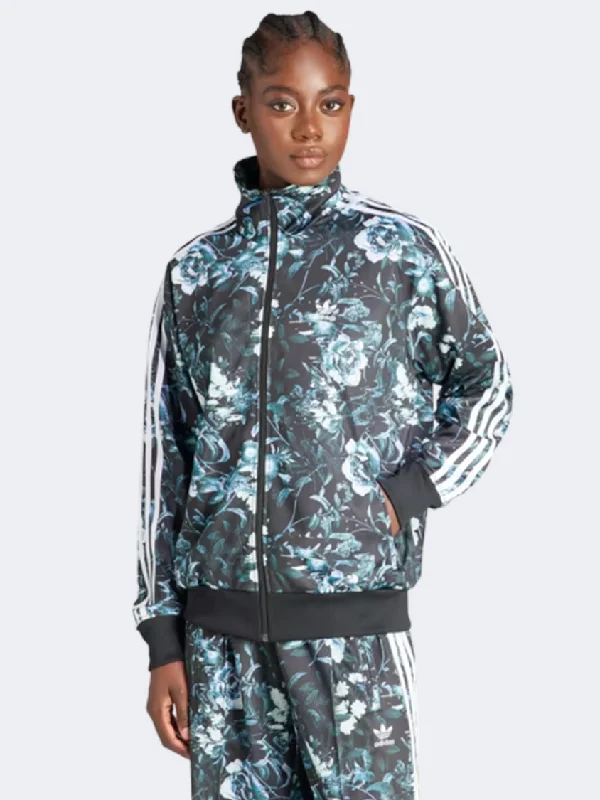 Animal Print Jackets for Fun -Lightweight quilted jackets for fall -Adidas Flower Women Original Jacket Black/Multicolor