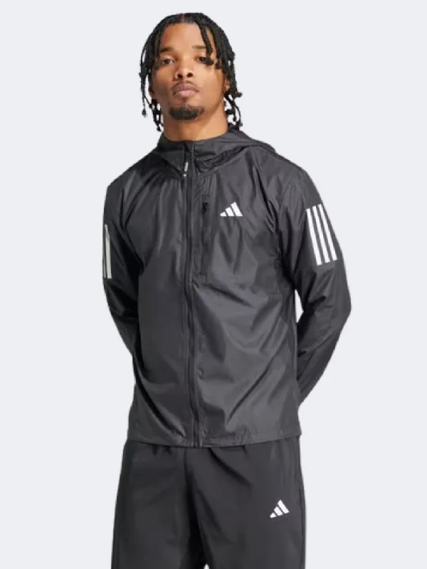 Anniversary Jackets for Special -Trendy bomber jackets for men -Adidas Own The Run Men Running Jacket Black