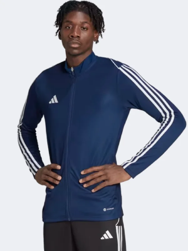 Striped Jackets for Fashion Look -Best jackets for mountain climbing -Adidas Tiro 23 Men Football Jacket Navy/Blue