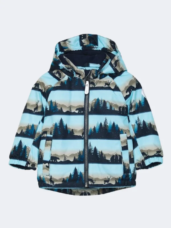 Brown Jackets for Earthy -Jackets for plus-size men -Color Kids Boys Skiing Jacket Aqua Esque