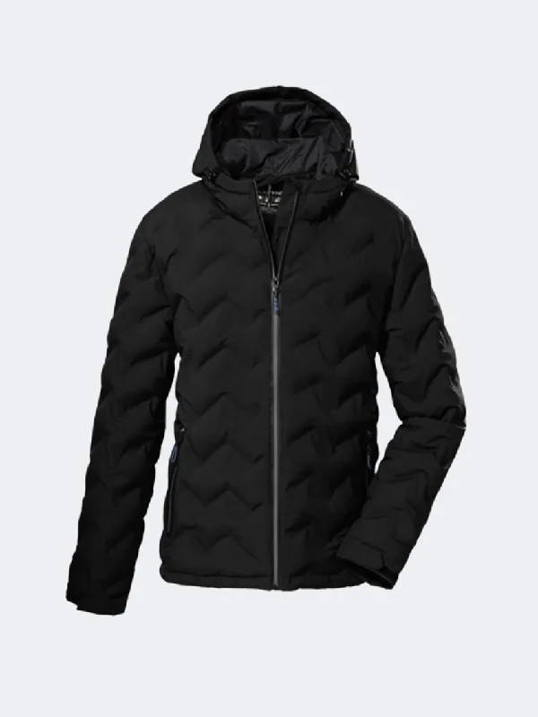 Embroidered Jackets for Detail -Eco-friendly jackets for outdoor activities -Killtec Kow 119 Men Skiing Jacket Black