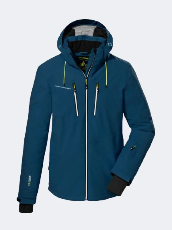 Blue Jackets for Classic -Warm jackets for autumn hikes -Killtec Ksw 44 Men Skiing Jacket Dark Petrol