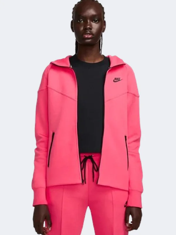 Organic Jackets for Natural -High-end leather jackets for women -Nike Sportswear Tech Fleece Windrunner Women Lifestyle Jacket Aster Pink/Black