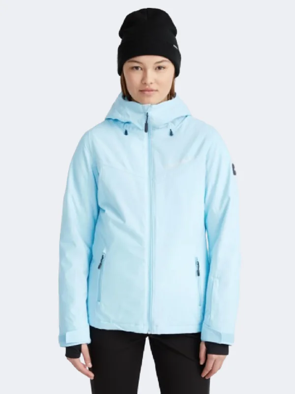 Orange Jackets for Energetic -Trendy plaid jackets for women -O'Neill Aplite Women Skiing Jacket Blue Wave