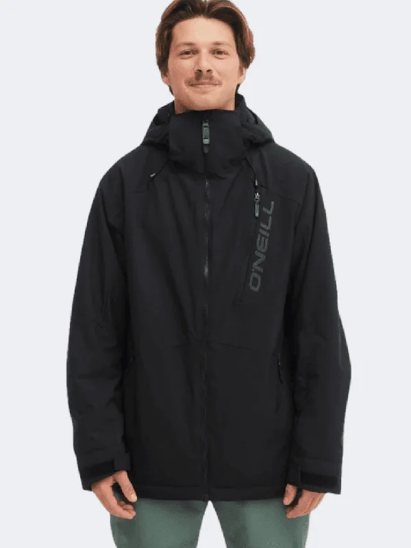 Green Jackets for Nature -Sporty jackets for athletes -O'Neill Hammer Men Skiing Jacket Black Out