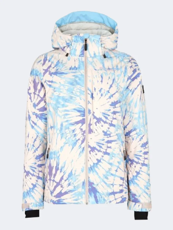 High-End Jackets for Exclusivity -Warm fleece jackets for travel -ONeill Lite Women Skiing Jacket Pink Tie Dye