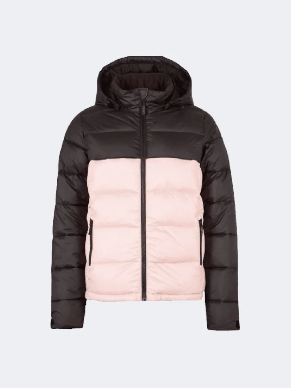 Varsity Jackets for Sporty Vibe -Fashionable trench jackets for women -O'Neill Puffer Women Lifestyle Jacket Peach Whip/Block