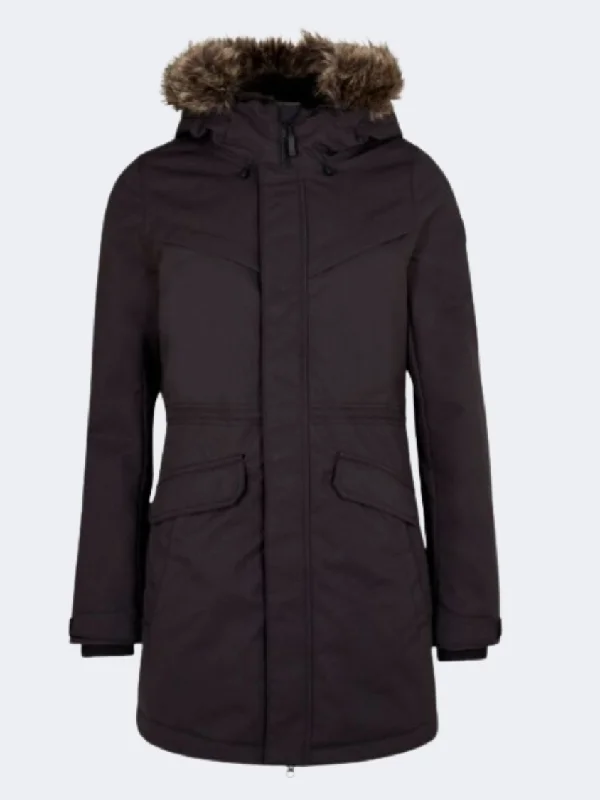 Affordable Jackets for Budget -Hooded jackets for rainy days -ONeill Traveler Series Journey Parka Women Lifestyle Jacket Black Out