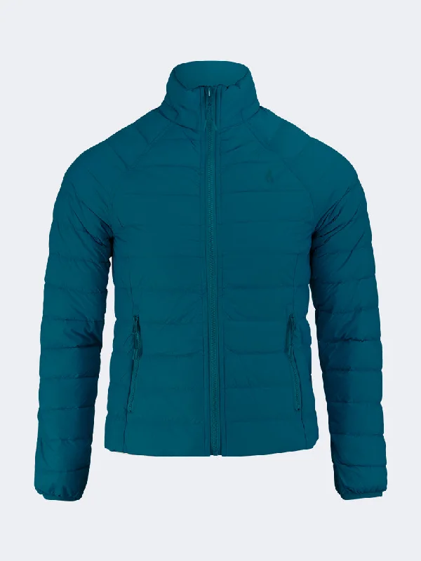 University Jackets for Academics -Cozy knit jackets for colder months -Oil And Gaz Mid Cut Women Lifestyle Jacket Teal/Light Grey