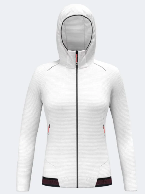 Patchwork Jackets for Unique -Adjustable jackets for different body types -Salewa Pedroc Women Hiking Jacket White