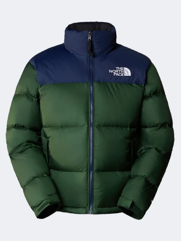 College Jackets for Campus -Utility jackets for outdoor adventures -The North Face 1996 Retro Nuptse Men Lifestyle Jacket Pine Needle/Navy