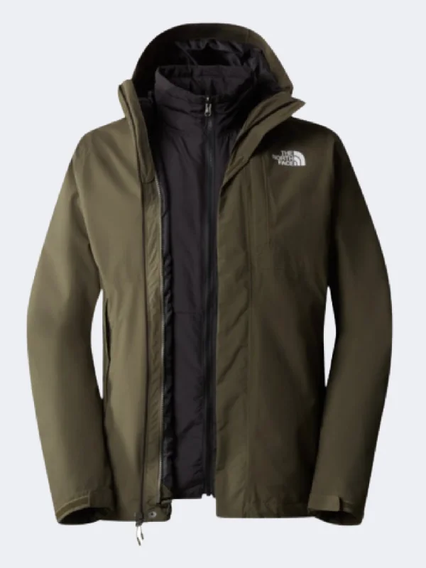 Reflective Jackets for Safety -Winter jackets with fur lining -The North Face Carto Triclimate Men Hiking Jacket Taupe Green/Black