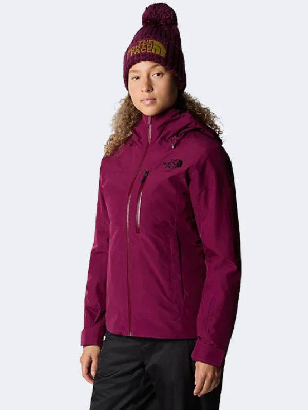 Peacoat Jackets for Nautical -Lightweight rain jackets for women -The North Face Descendit Women Skiing Jacket Boysenberry