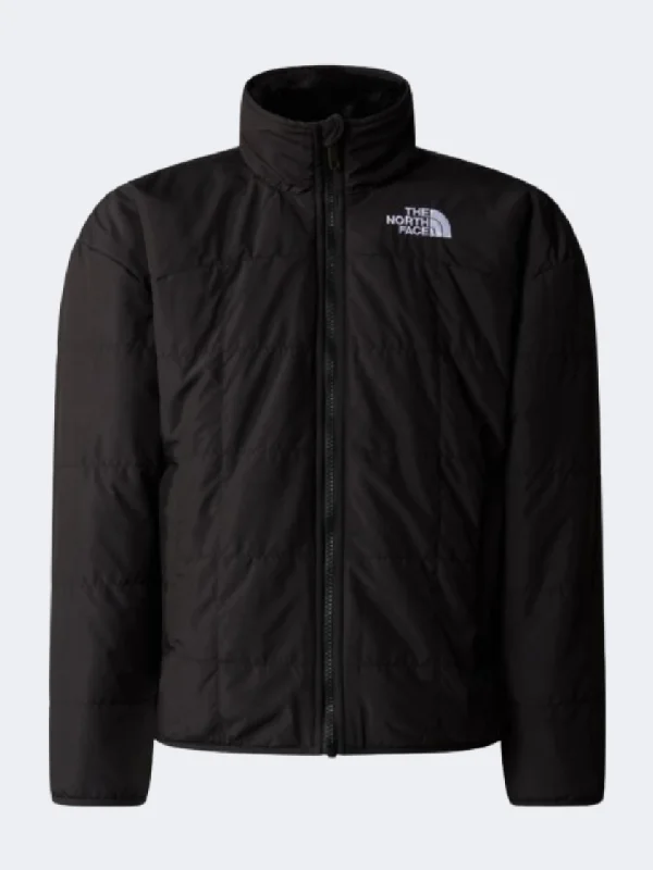 Biker Jackets for Edgy Style -Women's fleece jackets for winter -The North Face Reversible Shasta Girls Lifestyle Jacket Black