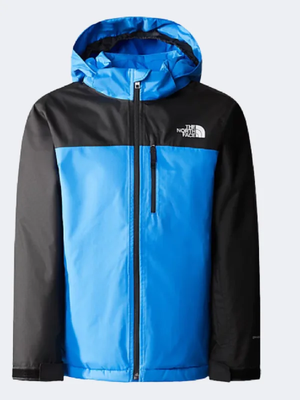 Workout Jackets for Fitness -Warm wool jackets for women -The North Face Snowquest Plus Kids Skiing Jacket Optic Blue/Black